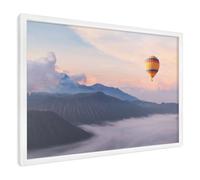 Lavagna Magnetica 60x40 cm | con Cornice Bianca | Viaggio Nel Cielo