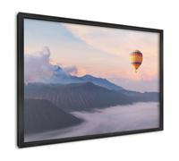 Lavagna Magnetica 60x40 cm | con Cornice Nera | Viaggio Nel Cielo