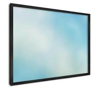Lavagna Magnetica 70x50 cm | con Cornice Nera | Cielo Blu