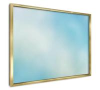 Lavagna Magnetica 70x50 cm | con Cornice Oro | Cielo Blu