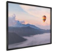 Lavagna Magnetica 80x60 cm | con Cornice Nera | Viaggio Nel Cielo