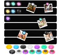 Lavagna magnetica autoadesiva Memorandum bacheca magnetica, 6 pezzi, con 20 magneti colorati per aule, cucina, ufficio e appartamento