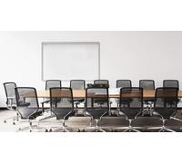 Lavagna magnetica bianca cancellabile a secco (cornice in alluminio EXPO) 180x120cm