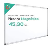 Lavagna magnetica bianca, cornice in alluminio, superficie liscia facile da cancellare, lavagna per prendere appunti, disegnare, insegnare o organizzare, strumento per ufficio e scuola - Ofituria (45