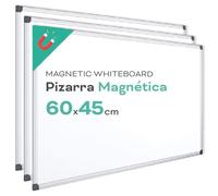 Lavagna magnetica bianca, cornice in alluminio, superficie liscia facile da cancellare, lavagna per prendere appunti, disegnare, insegnare o organizzare, strumento per ufficio e scuola - Ofituria