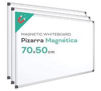 Lavagna magnetica bianca, cornice in alluminio, superficie liscia facile da cancellare, lavagna per prendere appunti, disegnare, insegnare o organizzare, strumento per ufficio e scuola - Ofituria