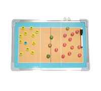 Lavagna Magnetica Calcio, Coaches Lavagna Tattica Calcio, con Pezzi Magnetici e Pennarelli, Utilizzabile su Entrambi i Lati, Ideale per la Pianificazione Delle Partite(Volleyball)