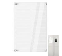 Lavagna Magnetica Cancellabile a Secco,Tabella delle Faccende su Lavagna Trasparente - Pannello Memoria Trasparente Per Dispensa,per Appunti Cucina Casa Ufficio Bambini Mamma