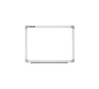 Lavagna bianca magnetica cancellabile a secco, 60 x 45 cm, cornice in alluminio laccato, per presentazione, tipo cancellabile a secco, magnetica, laccata, materiale: acciaio, alluminio, colore bianco