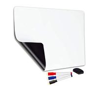 Lavagna magnetica con cancellabile a secco 3 pennarelli A4, Foglio per bacheca per frigorifero per ufficio Memo-Board per frigorifero Messaggio magnetico
