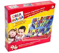 Lavagna Magnetica Crea Mania 96 Lettere e Numeri Magnetici Pennarello 30 Schede