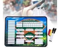 Lavagna magnetica da baseball per allenatori, 60 x 40 cm, design bifacciale con 2 penne a base d'acqua per insegnamento/competizione,WithoutStand