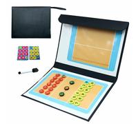 Lavagna Magnetica da Calcio con Penna e Pedine, Lavagna da Allenamento a Doppia Faccia Pieghevole per Organizzare Le Sessioni di Allenamento Volleyball