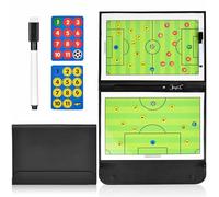 Lavagna Magnetica da Calcio con Penna e Pedine, Lavagna da Allenamento a Doppia Faccia Pieghevole per Organizzare Le Sessioni di Allenamento Football