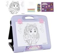Lavagna magnetica da disegno per la casa delle bambole di Gabby con custodia e accessori - Lavagna riutilizzabile per bambini, ideale per bambine e fan della casa delle bambole di Gabby
