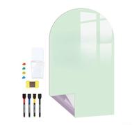 Lavagna magnetica da parete per bambini, scrivibile e magnetica, con gesso e panno per la pulizia, per divertimento educativo creativo (verde)