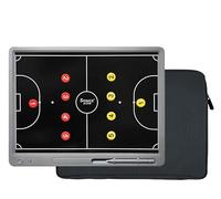 Lavagna Magnetica Futsal,Tattica Calcio Elettronica,Cartella Lavagna Tattica di Coaches con Schermo LCD Flessibile,Lavagna per Allenatori di Calcio a 5 Ultraleggera e Portatile con Penna Stilo