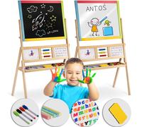 Lavagna magnetica grande Ricokids con orologio girevole - Multicolore