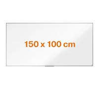 Lavagna magnetica in acciaio Nobo Amazon Exclusive 150x100 cm - Lavagna cancellabile a secco con cornice in alluminio portapenne, lavagna magnetica da parete per ufficio, casa, bacheca per aula scuola
