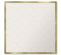 Lavagna Magnetica in Metallo 50x50 Onde leggere Cornice Argento