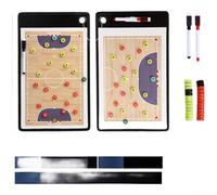 Lavagna magnetica leggera per lo sviluppo di strategie sportive con comode dimensioni di trasporto e set di pennarelli (Futsal)