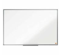Ardesia magnetica in acciaio Nobo Essence 900x600mm - cornice in alluminio anodizzato - vassoio più straniero - colore bianco