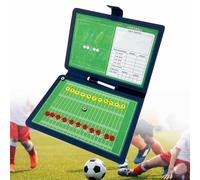 Lavagna magnetica per allenamento di calcio, lavagna per appunti da rugby cancellabile a secco bifacciale da 25x32 cm con 2 penne cancellabili, accessori per attrezzatura da allenamento per