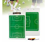 Lavagna magnetica per allenatori di calcio 35 * 22 cm, lavagna per allenatori cancellabile a secco su entrambi i lati, lavagna bianca con pennarello per regalo per allenatori