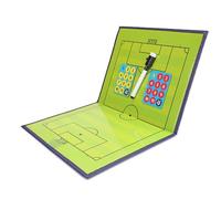 Lavagna magnetica per allenatori di calcio, cancellabile a secco, con pezzi di scacchi magnetici e pennarelli per lavagna, design pieghevole, per insegnare