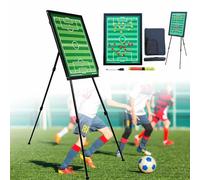 Lavagna magnetica per allenatori di calcio, lavagna per appunti da calcio per allenatori con treppiede e borsa portaoggetti, facile da trasportare per l'insegnamento e le competizioni