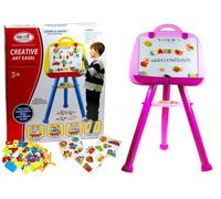 Lavagna magnetica per bambini rosa LeanToys