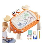 Lavagna magnetica per bambini, tavolo da disegno magnetico, Blocco da disegno magnetico per cartone animato Doodle, Arte educativa dei, giocattoli multifunzionali per l'apprendimento precoce con 4 ti