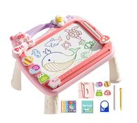 Lavagna magnetica per bambini, tavolo da disegno magnetico,Blocco da disegno per tavolo da Doodle di cartoni animati con 2 penne - Arte educativa dei , giocattoli multifunzionali per l'apprend