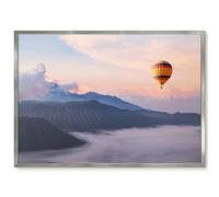 Lavagna Magnetica per Presentazioni 70x50 Viaggio nel cielo Cornice Argento