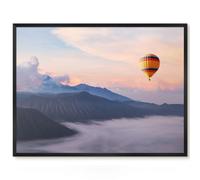 Lavagna Magnetica per Presentazioni 80x60 Viaggio nel cielo Cornice Nero