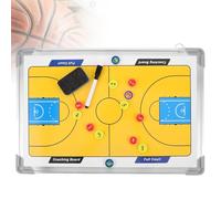 Lavagna magnetica per tattiche di allenamento di pallacanestro, lavagnetta portatile per allenatori di basket, pannello magnetico e struttura in lega di alluminio, lavagna bianca cancellabile