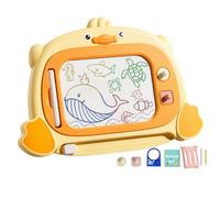 Lavagna magnetica scarabocchia per bambini, lavagna magnetica per bambini, blocco da disegno con scarabocchi dei cartoni animati con 2 penne, giocattolo educativo multiuso per l'apprendimento precoce