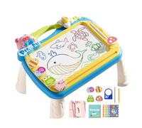 Lavagna Magnetica scarabocchia per Bambini, Lavagna Magnetica per Bambini, con 2 Penne, Disegno di educativi, Giocattolo Multiuso per l'apprendimento precoce con 4 timbri