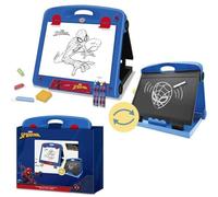 Lavagna magnetica Spider-Man per bambini con matita e timbri - Lavagna bianca Spiderman, lavagna da disegno portatile cancellabile per bambini con design Marvel originale