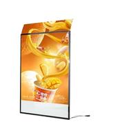 Lavagna menu da parete, Scatola luminosa a LED for menu e pubblicità Argento Nero Dimensioni multiple(Black,60 * 80cm)