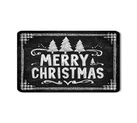Lavagna Merry Christmas, tappetino scolapiatti per bancone della cucina, tappetino in gomma assorbente per le vacanze, tappetino per asciugare l'inverno in pelle PU, 30,5 x 50,8 cm