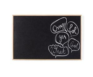 Lavagna nera newbasic pino 88.5x58.5 Bi-Office