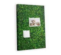 Lavagna orizzontale in sughero naturale | pannello murale per ufficio home office scuola | ideale per organizzare note foto e attività - 40x60 - metallico - Il muro lascia la natura