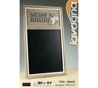 LAVAGNA PARETE 5130 cm LEGNO MEMO BOARD GRIGIO DECO ROSE PROMEMORIA TOD 484445
