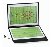 Lavagna per Allenamento del Calcio 32 x 53 cm Pieghevole Doppio Lato Appunti Calcio Magnetico con Pennarello e Scheda Numero, Lavagna Tattica per Allenamento Calcio