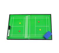 Lavagna per Allenatori di Badminton, Lavagna Bianca per Allenatori di Badminton, Design Pieghevole, Facile da Trasportare, con 2 Penne a Base D'Acqua, per la Pianificazione Strategica