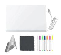 Lavagna Per Appunti A LED - Blocco Note Luminoso Per Bambini Con 7 Penne Ad Asciugatura Rapida | Glow Doodle Board Per Bambini Che Imparano, Disegnano E Scrivono Messaggi | Lavagna Luminosa Educativa
