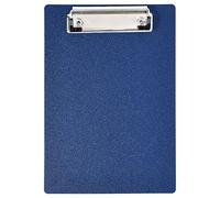 Lavagna per appunti A5 in plastica con morsetto in metallo gommato, blu scuro in truciolato per appunti resistente supporto per carta da scrivere memo portadocumenti, piccoli appunti standard formato