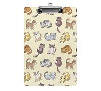 Lavagna per appunti formato A4 con gatti dei cartoni animati, divertente estetica, lavoro, studio, lettera, standard, 12,5×8,5 in faesite per l'aula scolastica, i bambini scrivono disegni