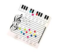Lavagna per appunti musicali per insegnamento e pratica per studenti bambini musicisti Utilizzare cancellabile Cancellazione a secco Personale musicale Lavagna bianca Piano Note Reading Board